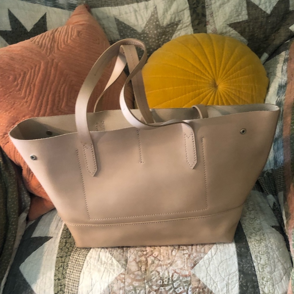 Brand New J Crew tan Leather Bag.
